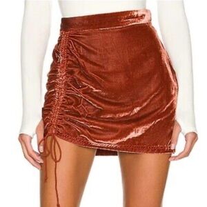 Free People Vivienne Velvet Whimsigoth Witchy Mini Skirt, Size 4